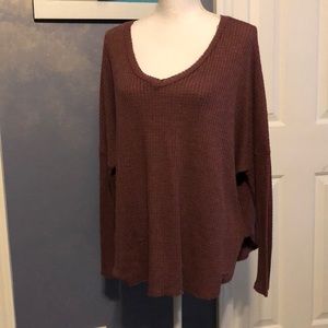 EUC Cherish Long sleeve mauve top